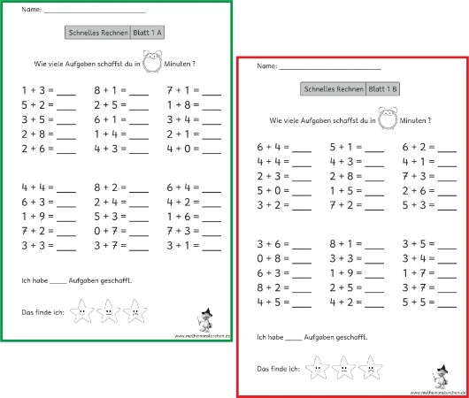 Featured image of post Rechnen Arbeitsblätter 1 Klasse Zum Ausdrucken