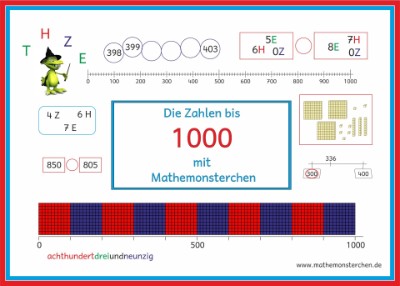 Mathemonsterchen Zahlraumerweiterung