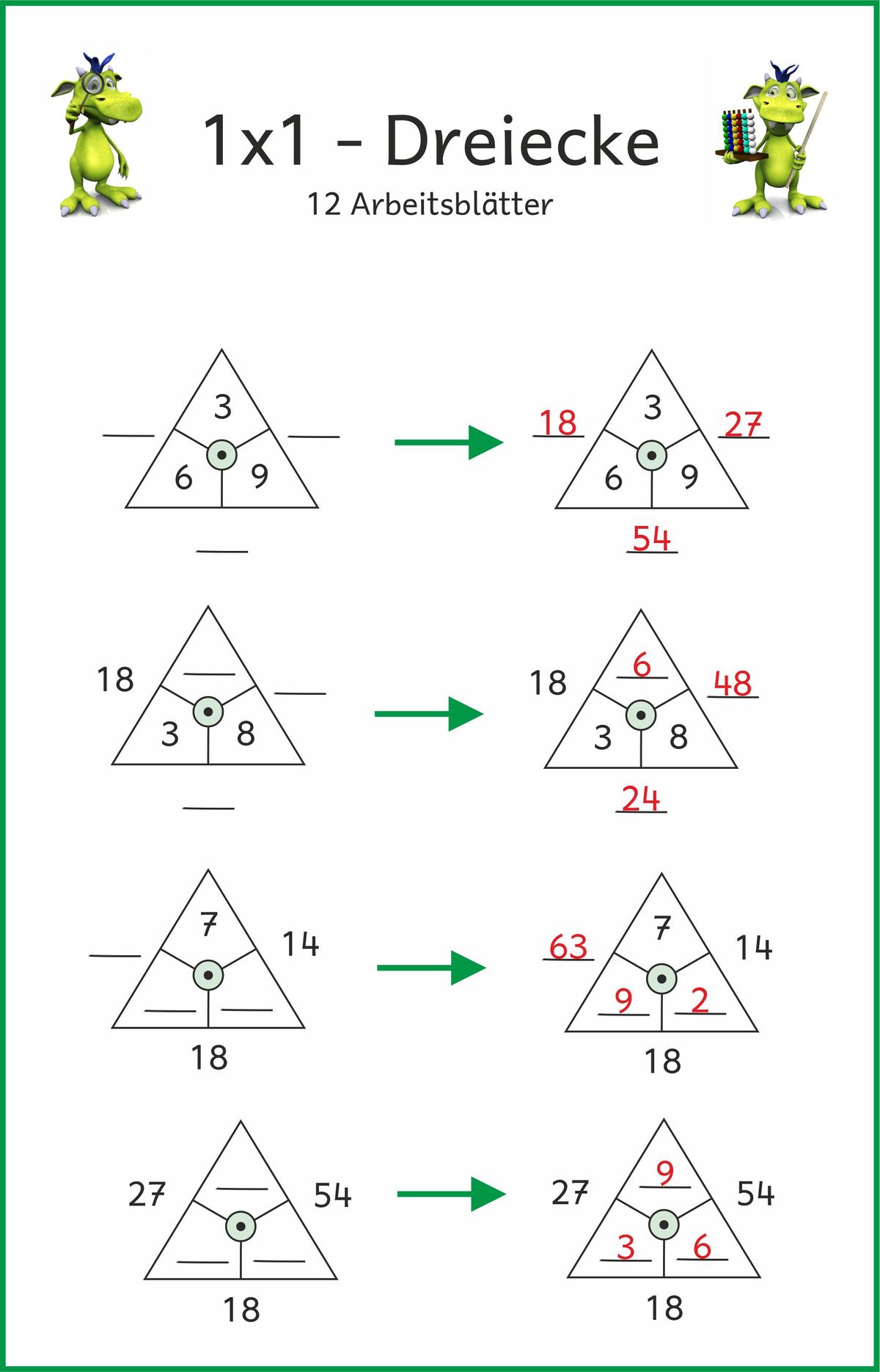 Mathemonsterchen - Multiplikation und Division