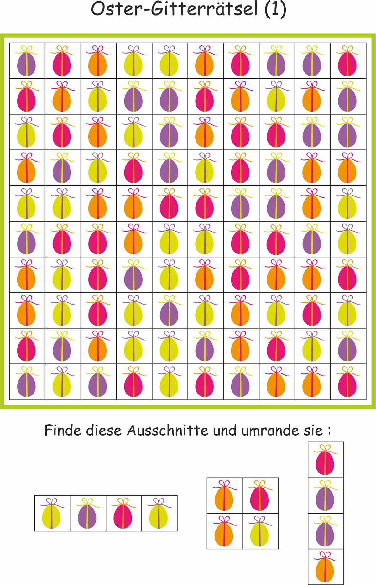 Mathemonsterchen - Ostern